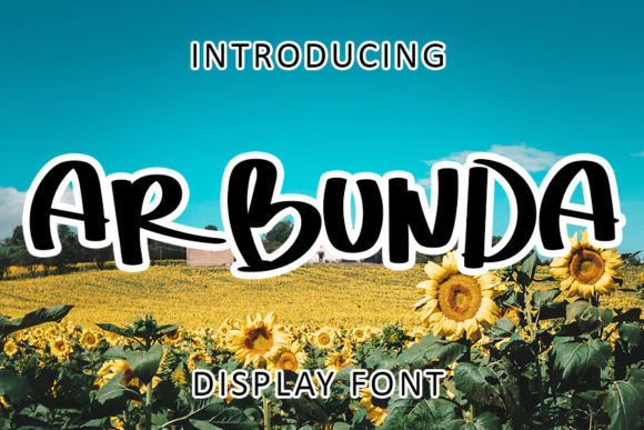 Ar Bunda: A Modern Display Font for Digital Design