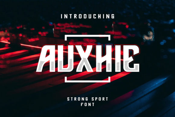 Auxhie Font: A Bold Display Typeface for Digital Projects