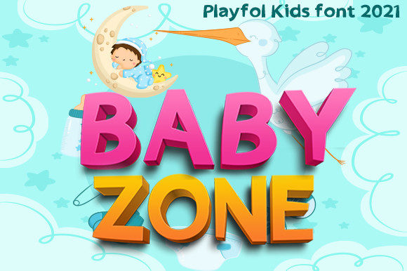 Baby Zone: A Playful Display Font for Editorial Mood