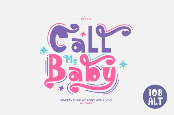 Call Me Baby Font: A Sweet Quirky Typeface for Editorial Design