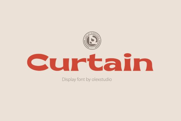 Curtain: An Assertive Modern Display Font for Digital Brands