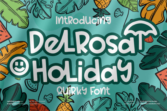 Delrosa Holiday: A Playful Display Font for Editorial Projects
