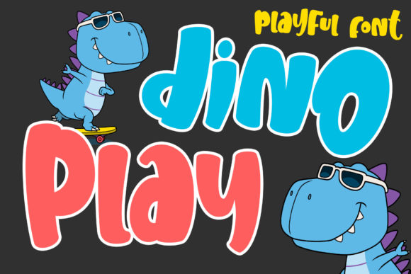 Dino Play Font: A Friendly Display Typeface for Creative Projects