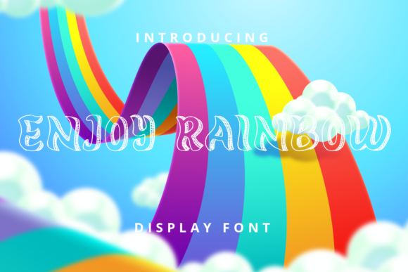 Enjoy Rainbow Display Font for Joyful Campaign Design