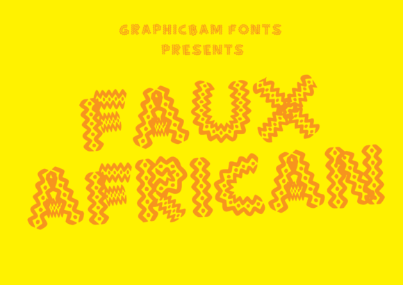 Faux African Display Font for Bold Editorial Layouts
