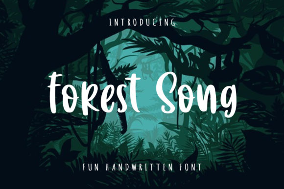 Forest Song: A Display Font for Creative Makers