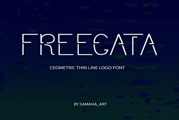 Freegata: A Geometric Display Font for Modern Branding