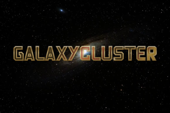 Galaxy Cluster Font: A Bold and Robotic Style for Creative Products