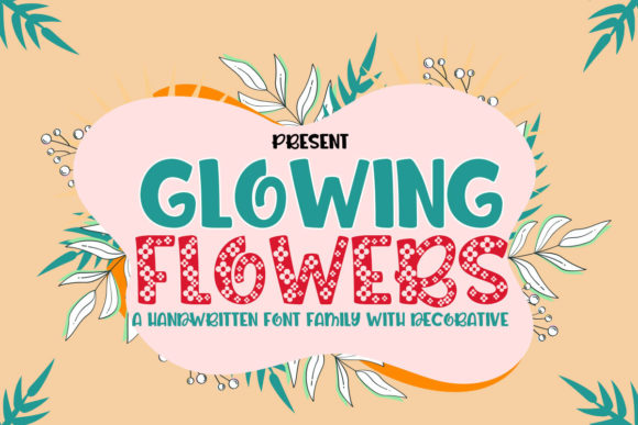 Glowing Flowers: A Cute Bouncy Display Font for Website Designs