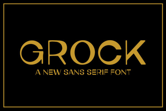 Grock: A Modern Display Font for Branding and Packaging