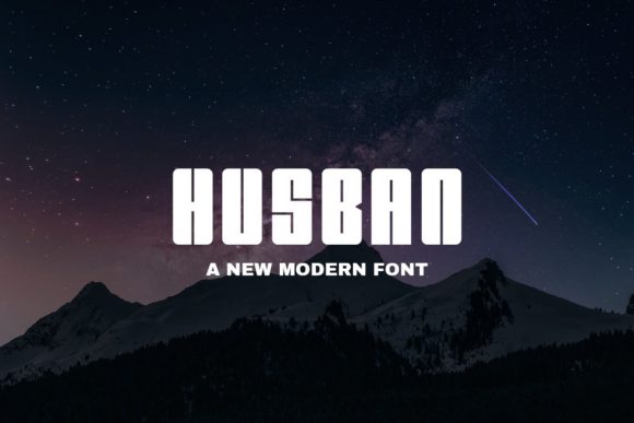 Husban: The Bold Display Font for Maker Projects