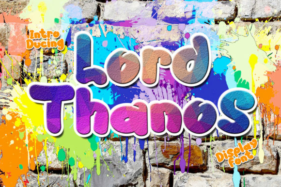 Lord Thanos: A Fun Display Font for Digital Creatives