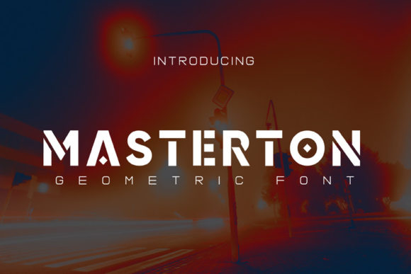 Masterton: The Bold Geometric Font for Modern Campaigns