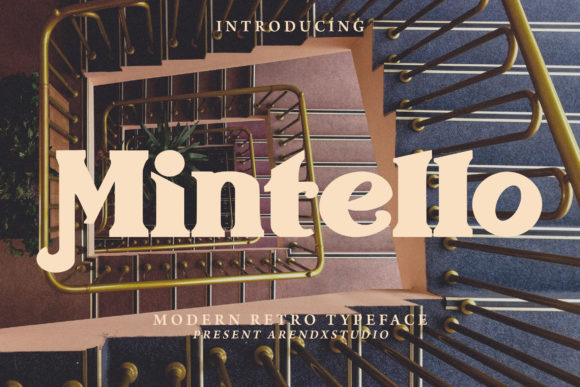Mintello: A Bold Vintage Display Font for Modern Web Design