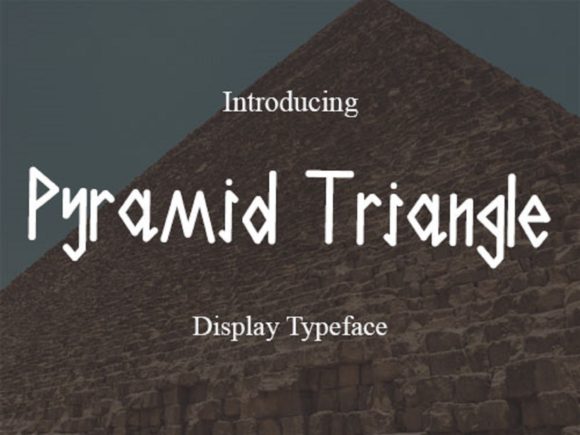 Pyramid Triangle: A Calligraphy Display Font for Brands