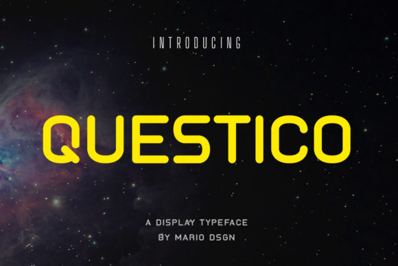 Questico Display Font for Modern Digital Branding