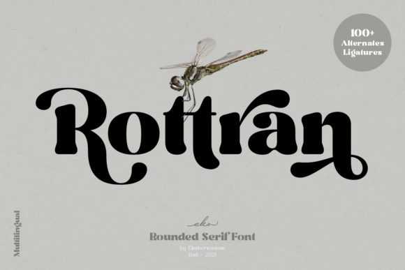 Rottran Font: A Bold Display Typeface for Editorial Design