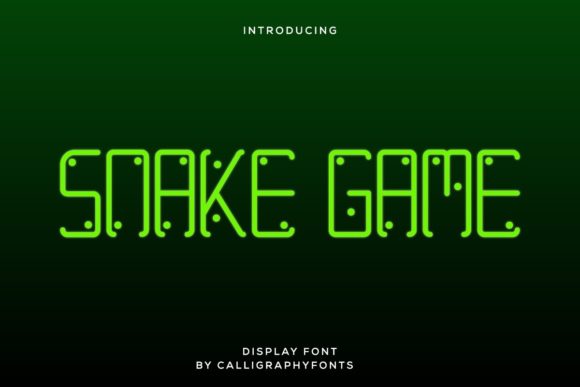 Snake Game: A Futuristic Display Font for Campaigns That Demand Attention