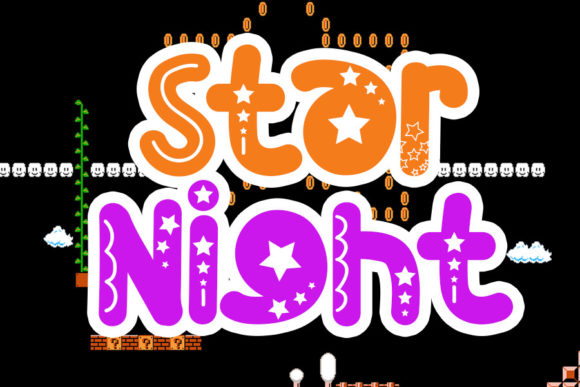 Star Night Font: A Playful Display Typeface for Creative Projects
