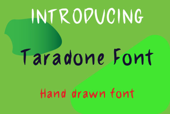 Taradone: A Font for Creative Branding