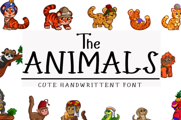 The Animals Display Font for Cute Business Branding