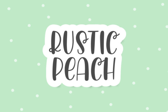 Using Rustic Peach Font for Friendly Marketing Campaigns